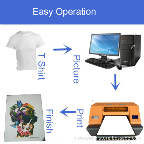 2018 digital tshirt custom made printer printing business NVP1390